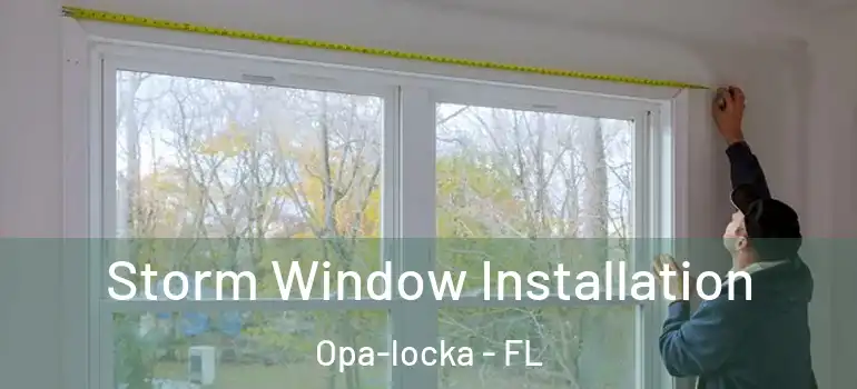  Storm Window Installation Opa-locka - FL
