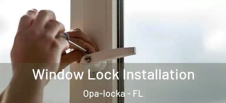  Window Lock Installation Opa-locka - FL
