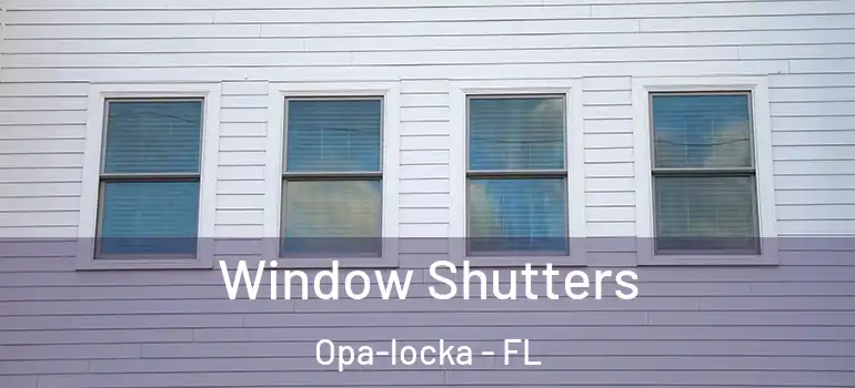  Window Shutters Opa-locka - FL